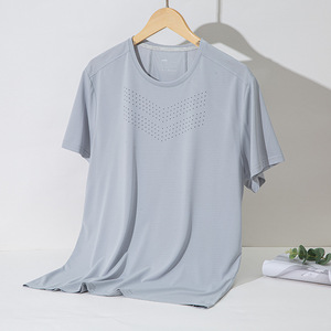 Camisetas deportivas de acción de secado rápido con logotipo personalizado de gran tamaño para hombre - Product Image 5