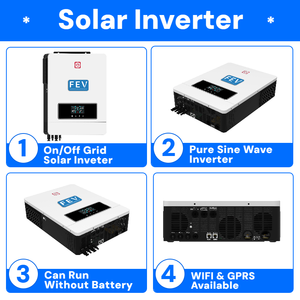อินเวอร์เตอร์พลังงานแสงอาทิตย์ไฮบริดแบบเฟสเดียวที่มีประสิทธิภาพ MPS-VIII <span class=keywords><strong>Eco</strong></span> 6.2KW 98% พร้อมแบตเตอรี่ลิเธียมเอาต์พุต AC เดียว - Product Image 3