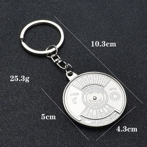 Llavero con Calendario Perpetuo 2026, Llavero de Metal Personalizado con Calendario Perpetuo para Recuerdos de Boda, Llavero con Abrebotellas - Product Image 2