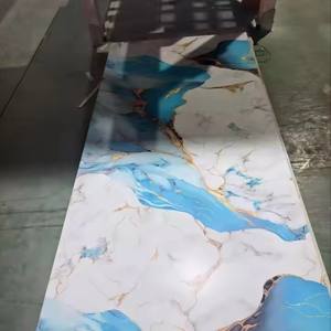 Современные ПВХ-панели под мрамор с УФ-защитой, водонепроницаемые, стильные, для стен ванной, столовой, школы - Product Image 5