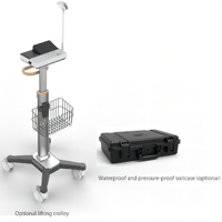 7 fils et 3 canaux équipement de Diagnostic Portable multiparamètre signe vital analyseur ECG numérique pour animaux de compagnie pour petit grand animal