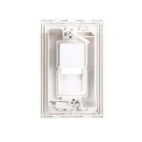 Placa de Pared Empotrada de Bajo Voltaje sin Tornillos con Cubierta Deslizante para Cable de Audio/Video, Paso de Cable y Entrada