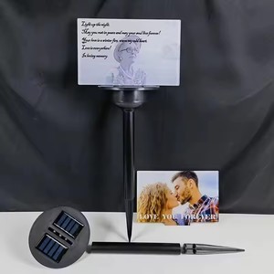 Tùy chỉnh tưởng niệm nghĩa trang trang trí đèn năng lượng mặt trời năng lượng thăng hoa Acrylic ánh sáng bị mất Món quà tình yêu - Product Image 3