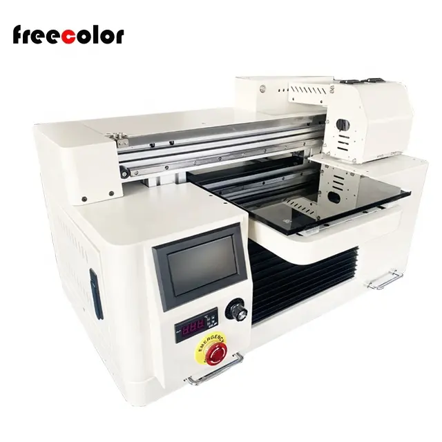 mini size multifunction Freecolor FC-UV2030 Model A4 Size UV flatbed Printer with TX800 head for mobile phone case phone cover