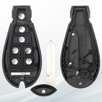 MS 6 + 1 boutons clé de voiture à distance pour chrysler 433mhz avec 46 puces usine remplacement véhicule fob fcc M3N5WY783X IYZ-C01C vierge fob