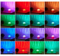 Projecteur LED Aurore Étoilée, Veilleuse avec Télécommande, Lampe de Projection RGB Océanique et Galaxie pour Chambre, Fête, Décoration Intérieure, Cadeau