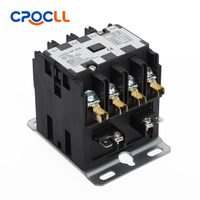 Contacteur de climatisation triphasé LCK3-3P 30A 24V AC/DC à montage sur rail DIN, dispositif multifonctionnel pour l'automatisation industrielle