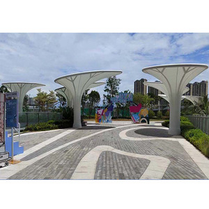 Vente en gros de tentes paysagères en PVDF PTFE résistantes aux UV, pour l'aménagement paysager des centres commerciaux et des places publiques - Product Image 4