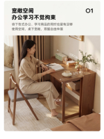 Bureau pliant en bois massif pour étudiant, idéal pour la maison, la chambre ou le petit appartement - Bureau d'écriture et de travail mural simple SZ008