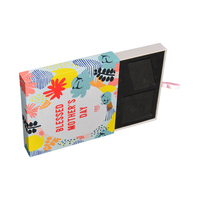 Boîte cadeau coulissante en carton recyclable de luxe moderne avec logo personnalisé et insert en EVA pour emballage de crème pour les yeux et de maquillage