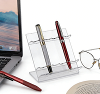 Support de présentation pour stylos en acrylique transparent, porte-stylos pour l'organisation du bureau et la présentation de la papeterie