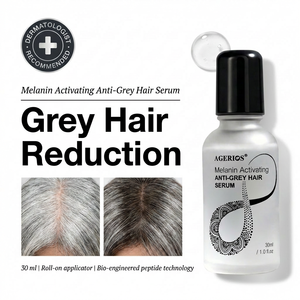 Suero <span class=keywords><strong>Natural</strong></span> para Revertir el <span class=keywords><strong>Cabello</strong></span> <span class=keywords><strong>Gris</strong></span>, Tratamiento de <span class=keywords><strong>Cabello</strong></span> Blanco a Negro con Péptidos Biomiméticos, Sin Tintes y No Grasoso - Product Image 6