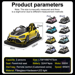 Haojile Grande Voiture Tamponneuse en Fibre de Verre pour Drift Passionné, pour Aire de Jeux Intérieure/Extérieure et Parc d'Attractions - Product Image 4