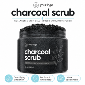 Exfoliante de Sal del Mar Muerto con Colágeno y Carbón Vegetal ODM OEM, Desintoxica los Poros, Suaviza la Textura Áspera, Mejora la Piel Opaca y Desigual - Product Image 3