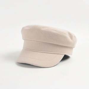 Boina de Moda Otoño Invierno, Gorro Cálido para Mujer, Boina de Lana de Color Sólido, Boina Casual Plana con Visera de Pato, Boina Británica Retro para Mujer - Product Image 4