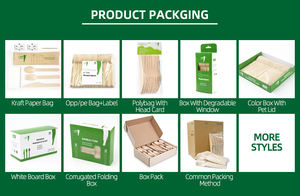 Cubiertos Desechables de Bambú Premium Ecológicos de Lujo para Fiestas, Escuelas, Biodegradables, Compostables, Clásicos y Tradicionales para Cocinas - Product Image 6