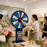 Accessoires pour stand de carnaval : Roue de loterie numérique électrique rotative avec lumières pour tirage aléatoire et tombola