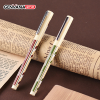 Stylos gel en gros de l'usine Genvana, écriture fluide, design minimaliste, grande capacité, personnalisables, pointe semi-aiguille 0,5 mm, encre noire