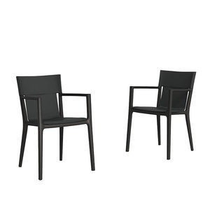 Fauteuil de salle à manger moderne et stable en cuir rembourré, design élégant, pour la maison et l'hôtellerie - Product Image 1