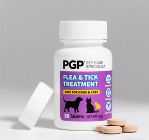 Comprimés <span class=keywords><strong>anti</strong></span>-ver à mâcher <span class=keywords><strong>pour</strong></span> soins de santé et suppléments <span class=keywords><strong>pour</strong></span> animaux de compagnie dans une bouteille pratique - Product Image 1