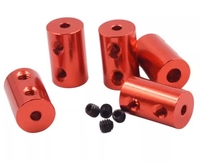 Accouplement en alliage d'aluminium pour imprimante 3D 14*25mm 12*20mm Accouplement de moteur Accouplement de modèle de navire / voiture / avion 4mm 5mm 6mm 8mm 10mm