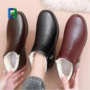Mode femmes garder au chaud chaussures d'hiver confortables hiver <span class=keywords><strong>neige</strong></span> courte fourrure PU cuir <span class=keywords><strong>bottes</strong></span> <span class=keywords><strong>de</strong></span> <span class=keywords><strong>neige</strong></span> pour les femmes - Product Image 5