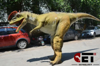 Costume de dinosaure Dilophosaurus réaliste fait main pour Halloween, garderies, spectacles scolaires - Léger, flexible, personnalisable
