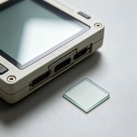 Plaque de verre carrée AG anti-reflet 14*14*4mm, verre optique mat gravé pour échantillons et petits écrans personnalisés