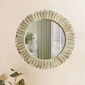 Espejo Decorativo Grande de Estilo Moderno Vintage, Espejo de Pared Colgante de Madera Natural Irregular, Miroir, Spiegel, Espejo - Product Image 3