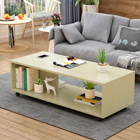 Offre Spéciale Table Basse Table d'Appoint Mobile Compacte Petite Table en Bois Blanche Table d'Appoint Moderne Étagère de Rangement Livraison Gratuite Simple