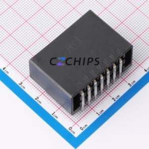 HC-3810-2*7AW-05 Wire-to-Board Pin Header Bent Lead Through Hole,P=3.81mm Connector 2x7P 3.81mm Right Angle Insert 14P - Product Image 2