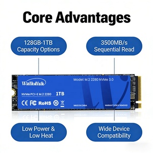 M.2 NVMe 1.3 SSD 2280 6GB 3D TLC Flash, PCIe 3.0 X4 ความเร็วในการอ่าน 3200MB/วินาที ความเร็วในการเขียน 2200MB/วินาที, M.2 Nvme Pcie Gen3 X4 Ssd - Product Image 2