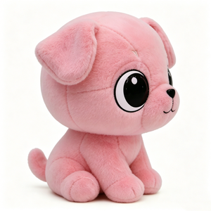 Peluche de cachorro rosa personalizado, peluche de perro, peluche de perro rosa, muñeco de cachorro suave - Product Image 4