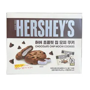韓国の人気スナック卸売エキゾチックチョコレートチップモチクッキー240gソフトハーシークッキーチョコレート風味