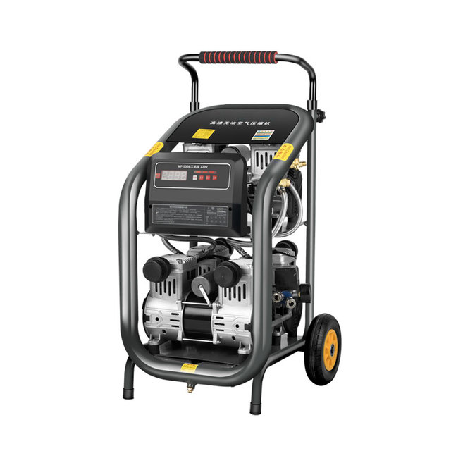 High-Pressure Electric Oil-Free Air Compressor Pump Industrial Grade for Real Stone Paint Spray Blowers Small and Efficient