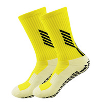 Vente en gros de chaussettes personnalisées de haute qualité pour hommes Elite Sports Cycling Non Slip Grippy Anti Slip Soccer Athletic Football Grip