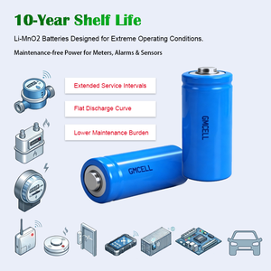 Batterie Li-MnO2 CR14505 avec fils 3V 1500mAh, pour compteur d'eau intelligent, compteur de gaz, PLC, détecteur de fumée - Product Image 2