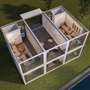 Maison d'hôtes de luxe personnalisée en usine Hébergement hôtel Maison préfabriquée modulaire Maison préfabriquée <span class=keywords><strong>6</strong></span> Maison conteneur détachable - Product Image 2