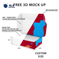 Boîte aux lettres pliable en carton recyclable robuste avec poignée, finition mate, boîte cadeau imprimée