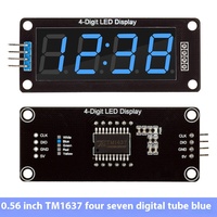 Stock Pantalla digital de 0,56 pulgadas Módulo de reloj de tubo de 7 segmentos de 4 bits Producto de circuitos integrados de interfaz TM1637 IIC