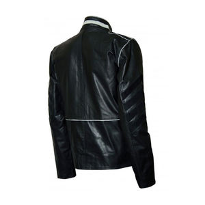 2025 último diseño de manga larga Slim Fit chaquetas de cuero de motocicleta para hombres - Product Image 6