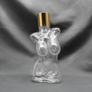 Rõ Ràng Rỗng Womens Cơ Thể Thuộc Da Dầu Bao Bì Chai Nhựa <span class=keywords><strong>Container</strong></span> 120Ml Người Phụ Nữ Hình Chai PET - Product Image 5