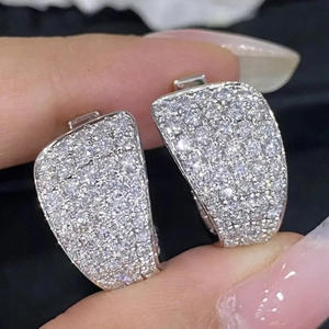 White Gold Diamond <b>Earrings</b> For Women Luxury Everyday Wear G Color Natural Diamonds <b>Stud</b> <b>Earrings</b> <b>Fine</b> Jewelry - Product Image 3