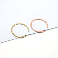 Clips de papier circulaires plats personnalisés d'usine BSCI - Clips de papier ronds en or, or rose, noir, argent, clips de papier plats en métal spiralé