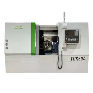 Torno CNC de cama inclinada Torno Tck50a Torneado con guía lineal Torno CNC de metal de corte