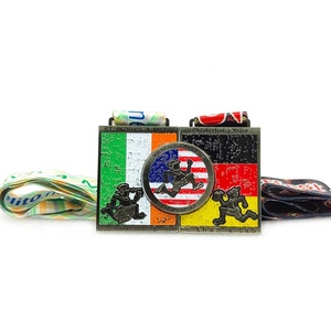 Fabricante de Medallas, Diseño al por Mayor, Medalla Deportiva de Maratón de Aleación de Zinc Dorada, Medalla de Finalista, Premios Metálicos Personalizados, Medalla Combinada - Product Image 5