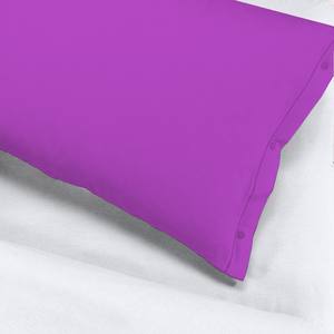 Juego de funda de edredón de algodón 100% de fabricación italiana, funda de almohada ligera y transpirable con 'Fucsia'-Made in Italy - Product Image 3