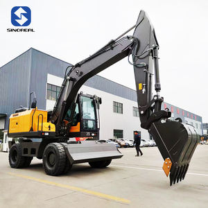 <span class=keywords><strong>Mini</strong></span>-excavatrice compacte à roues à faible coût avec godet hydraulique, pièces adaptées aux projets de démolition et aux entreprises de location - Product Image 2