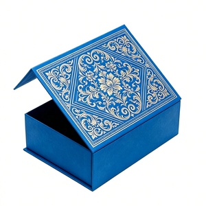 Boîte à bijoux de voyage en papier avec logo personnalisé de luxe, emballage cadeau, boîte à bijoux pour femme - Product Image 3