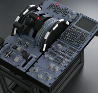 Ensemble de panneaux de commande de simulateur professionnel avec MCDU, ECAM et radar météo – Pack combiné